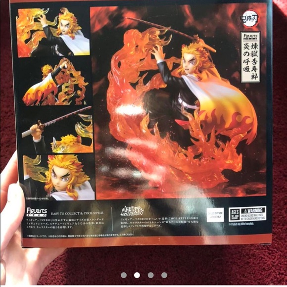 TAMASHII NATIONS Kyojuro Rengoku Flame Breathing Demon Slayer Bandai Figuarts - Picture 1 of 4